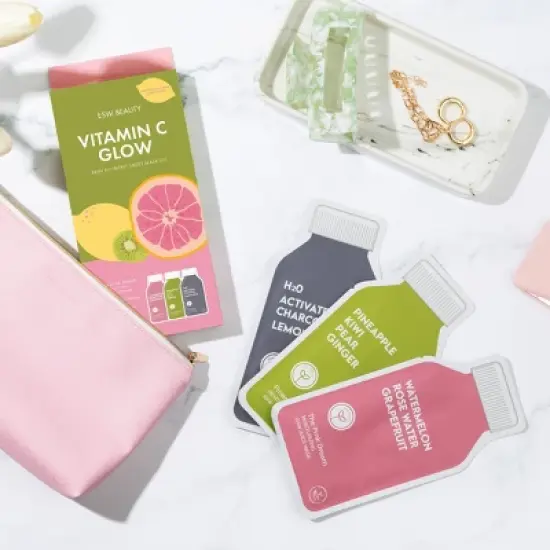 ESW Beauty Vitamin C Glow Antioxidant Rich Sheet Mask Set - 2.54 fl oz image {4}