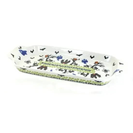 Blue Rose Polish Pottery 1282 Zaklady Bread Tray image {9}