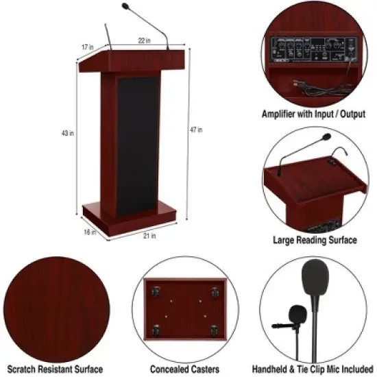 Orator Lectern Lecture Podium - Hampden Furnishings image {4}