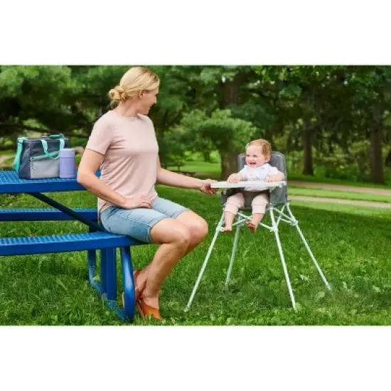 Regalo My Portable High Chair with Tray - Gray image {2}