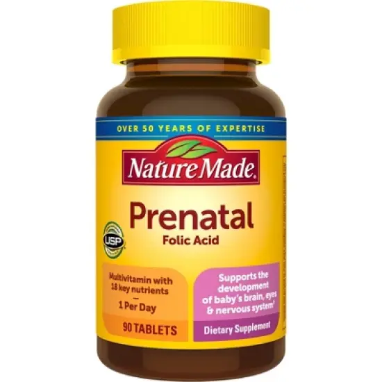 Nature Made Prenatal Multivitamin with Folic Acid Tablets image {10}