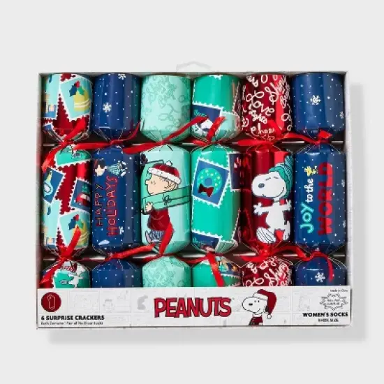 Women's Peanuts Surprise Crackers 6pk Low Cut Socks - Assorted Colors 4-10 image {2}