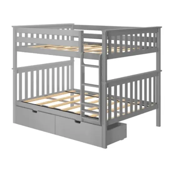 Max & Lily Full over Full Bunk Bed with Storage Drawers image {2}