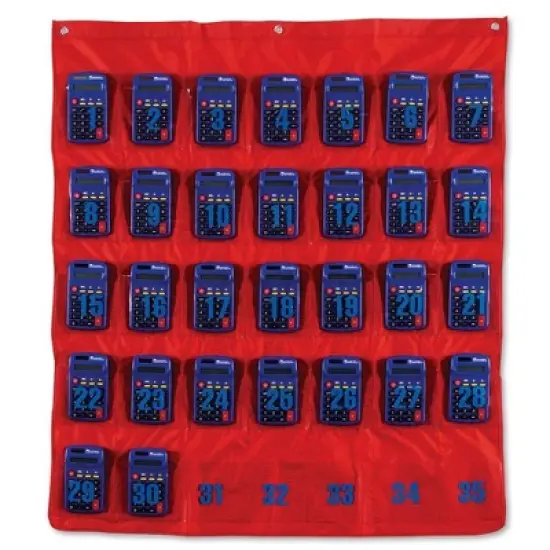 Learning Resources Calculator Storage Pocket Chart image {1}