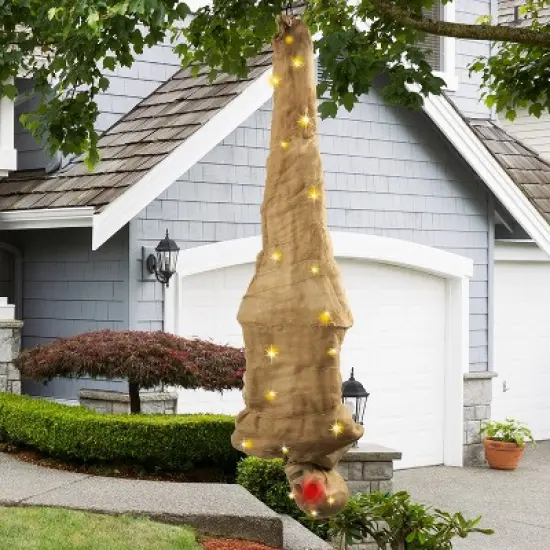 Joyfy Cocoon Corpse Halloween Decoration, 65" Hanging Skeleton Corpses with Lights and Sound, Animated Hanging Dead Body Prop for Indoor Outdoor Decor image {7}