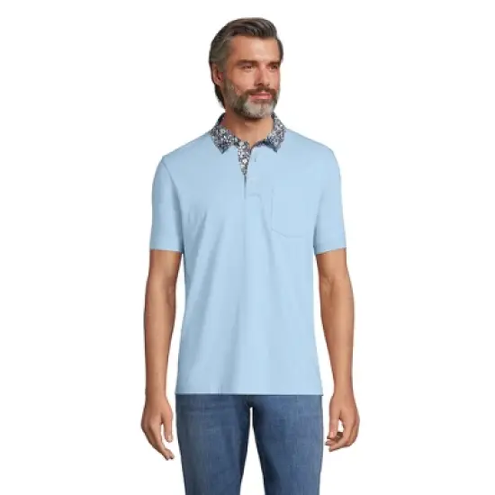 Lands' End Lands' End Men's Super-T Short Sleeve Polo Shirt image {7}