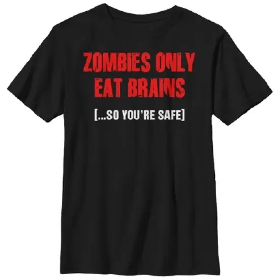 Boy's Lost Gods Halloween Zombies Eat Brains T-Shirt image {3}