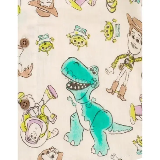 Disney Toy Story Cotton Gauze Matching Family Button Down Shirt Shorts Outfit Set Little Kid image {3}