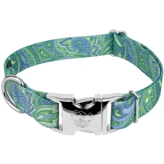 Country Brook Petz Premium Green Paisley Dog Collar image {5}