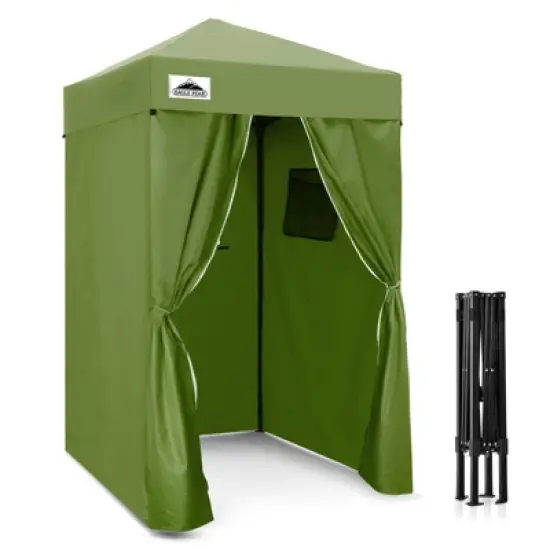 EAGLE PEAK 4x4 Pop Up Canopy, Flex Ultra Compact Portable Privacy Changing Room Photoshoots image {16}