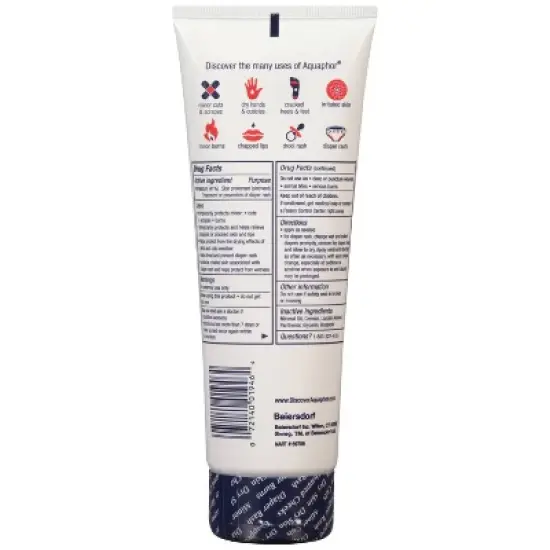 Aquaphor Baby Healing Ointment Advanced Therapy Skin Protectant - Dry Skin and Diaper Rash Ointment - 7oz image {2}
