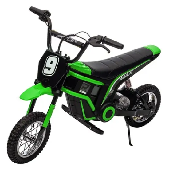 24V Kids Electric Dirt Bike 350W Motor, 3-Speed (5-14.29MPH), Hydraulic Suspension, 135LBS Capacity for Ages 8-12, 90 Min Runtime image {8}