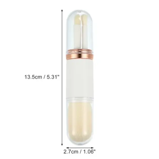 Unique Bargains Makeup Brush Set Travel Blending Foundation Contour Concealer Blusher Brush 4 Pcs image {3}