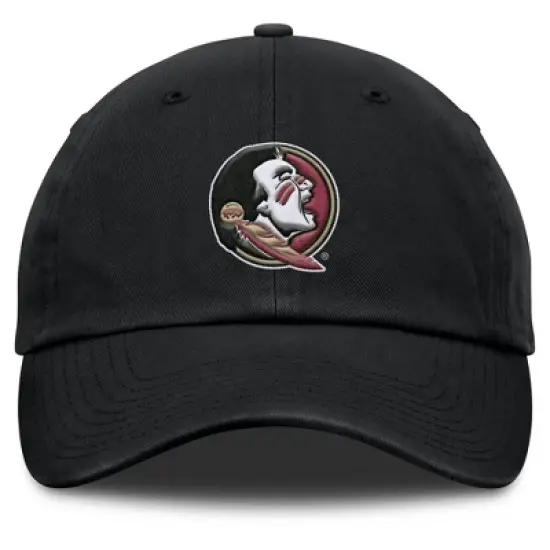 NCAA Florida State Seminoles Unstructured Black Tonal Cotton Hat image {1}