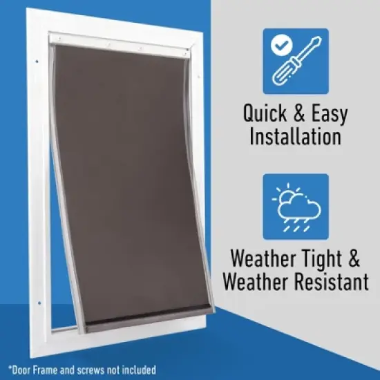 Evergreen Pet Supplies Large Replacement Dog Door Flap - Fits Petsafe Freedom - Flexible Doggy Door Flap for Small, Medium, and Large Dogs and Cats - Weather Resistant and Easy to Install image {4}