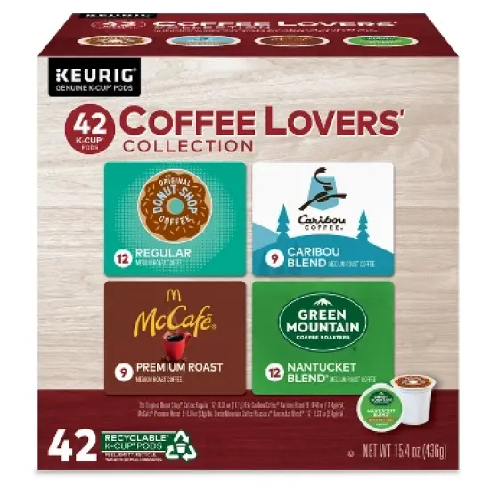 Keurig Coffee Lovers' Collection Keurig K-Cup Coffee Pods Variety Pack Medium Roast - 42ct image {1}