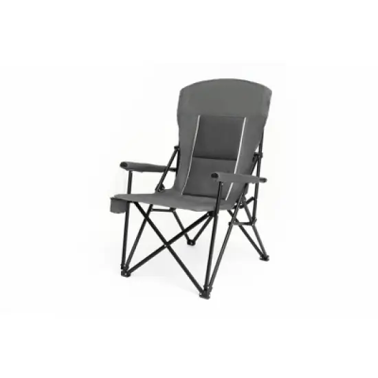 SKRAN Portable Collapsible Chair, Oversized Camping Folding Chair With Sturdy And Durable Frame,Cup Holder,Quad Lumbar Back Easy Storage,For Camping image {4}