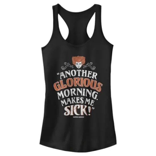 Junior's Disney Hocus Pocus Winifred Glorious Morning Racerback Tank Top image {3}