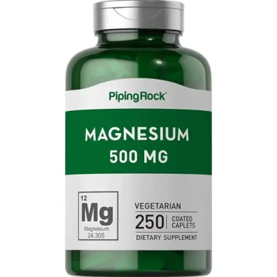 Piping Rock Magnesium Oxide 500 mg | 250 Caplets image {1}
