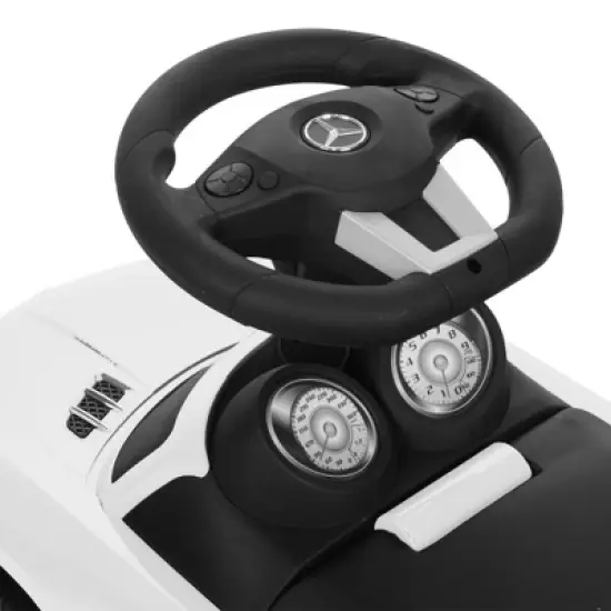 Best Ride On Cars Baby Toddler Ride-On Mercedes Benz Push Car Toy with Music, Horn Sounds and Handle, Red image {2}