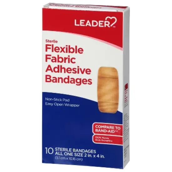 Leader Flexible Fabric Sterile Adhesive Bandages 10 ea image {2}