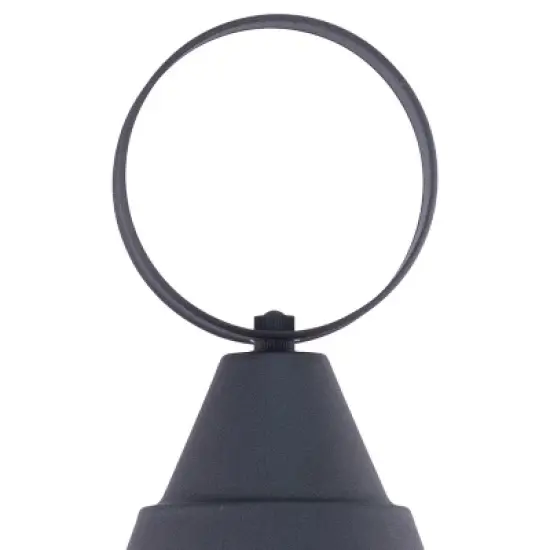 VAXCEL Chatham 1L Black Coastal Outdoor Globe Post Light Clear Glass image {5}