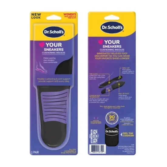 Dr. Scholl's Women's Love your Sneakers with Full Length Shoe Insoles - Trim to Fit - Size 6-10 - 1 Pair image {2}