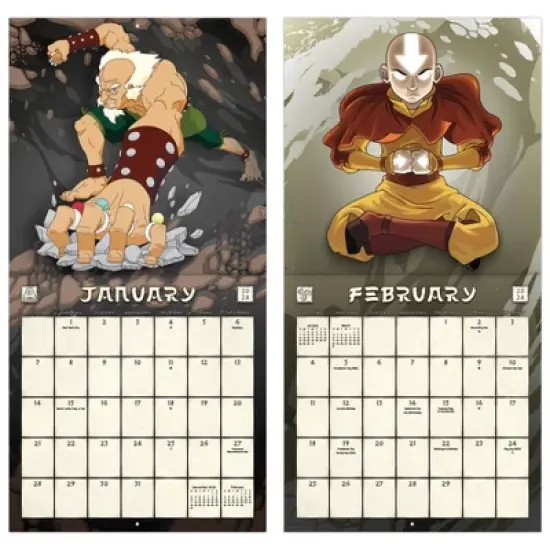 Trends International Inc. 2023-24 Wall Calendar 12"x12" Nickelodeon Avatar: The Last Airbender image {5}