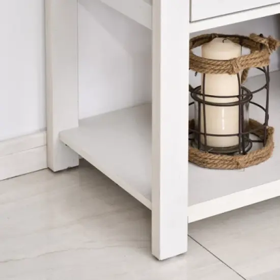 HOMCOM 2-Door Free Standing Sideboard Console Table with Bottom Shelf, Entryway image {4}