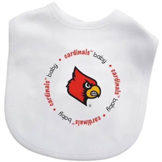 Baby Fanatic 2 Piece Bid and Shoes - NCAA Louisville Cardinals - White Unisex Infant Apparel image {1}