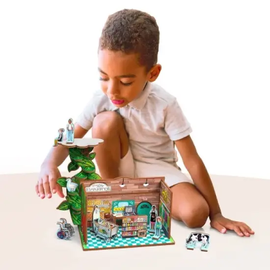 Storytime Toys Jack & the Giant's Beanstalk & Grocery 3D Puzzle Book and Toy Mini Set - 3 in 1 - Book, Build, Play image {4}
