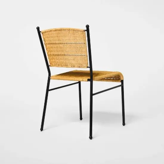 2pk Woven Metal Dining Chair - Threshold&trade; designed with Studio McGee image {3}