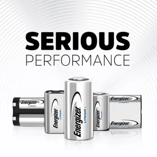 Energizer CR2 Batteries 2pk - Lithium Battery: Silver, 800mAh, 3V, Camera Device image {1}