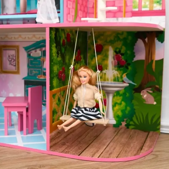 Olivia's Little World by Teamson Kids Furnished Castle Dollhouse for 12" Dolls image {7}