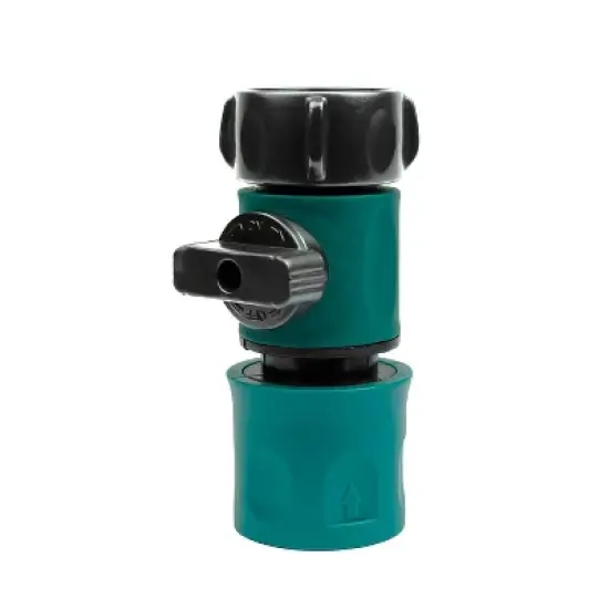 Poolmaster Quick Connector Leak Free Garden Hose Adapter with Shut Off Valve image {8}
