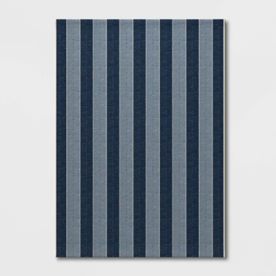 Outdoor Rug Beach Stripe Blue - Threshold&trade; image {2}
