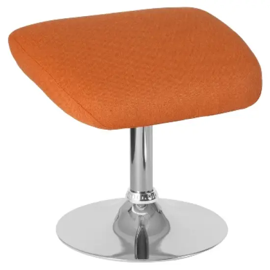 Flash Furniture Egg Series Ottoman Footrest with Chrome Base image {5}