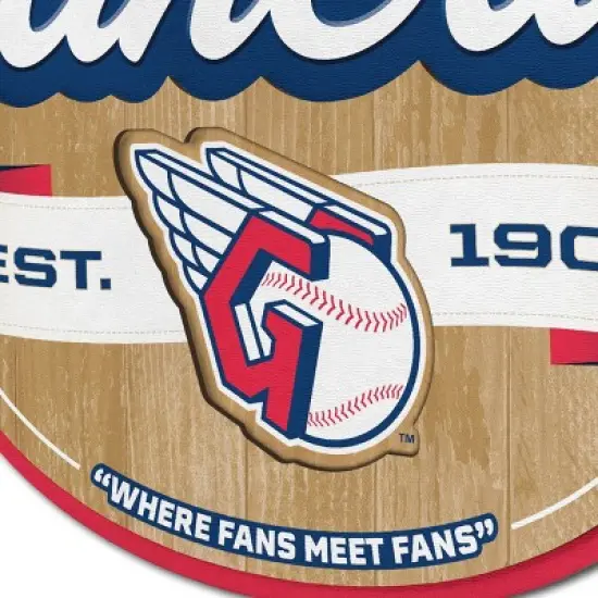 MLB Cleveland Guardians Fan Cave Sign image {3}