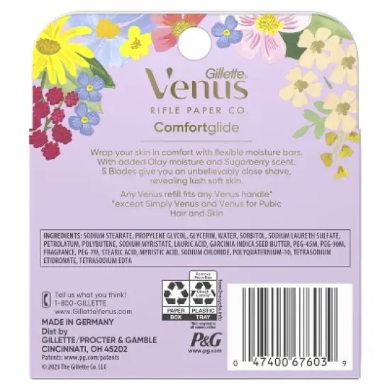 Rifle Paper Co. + Venus Comfortglide Razor Blade Refills - 4ct image {4}