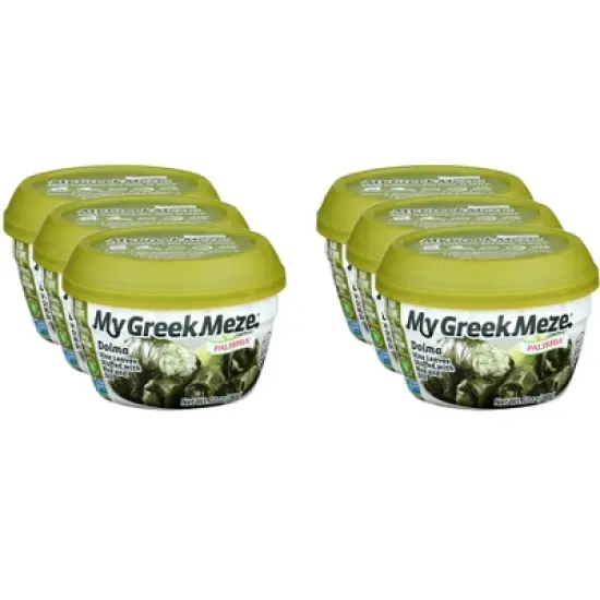 Palirria My Greek Meze Dolma Vine Leaves Stuffed with Rice and Dill - Case of 6 - 10 oz image {2}