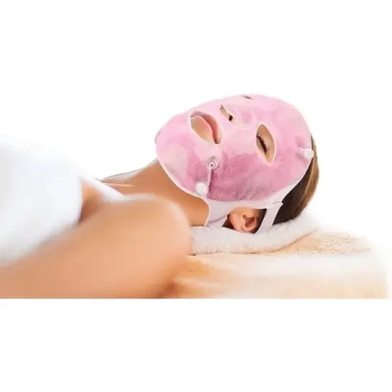 FOMI Hot Cold Gel Face Contoured Ice Mask | Pink image {1}