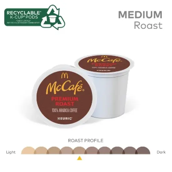 McCafe Premium Medium Roast Keurig K-Cup Coffee Pods - 10ct image {3}