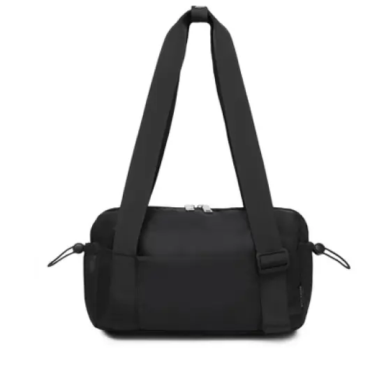 Small Gym Bag for Women Mini Duffle Bag with Wet Compartment, Lightweight Waterproof Cute Tote for Girls Workout Sport Travel, Black image {6}