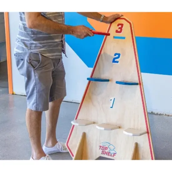 GoSports Top Shelf Toss Vertical Cornhole Game - Bean Bag Toss with a Twist - Includes Tote Bag image {1}