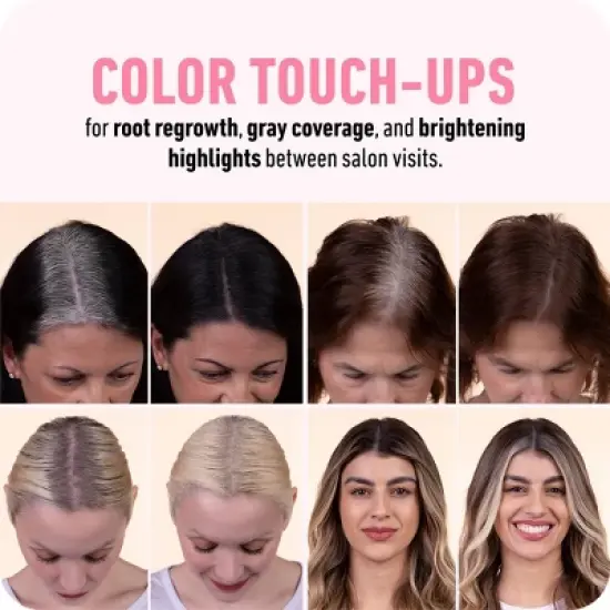 BOLDIFY Root Touch Up Powder with Brush, Covers Thinning Hair & Grays, Water-Resistant image {3}