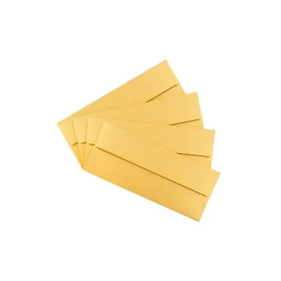 JAM Paper #10 Metallic Business Envelopes 4.125 x 9.5 Stardream Gold SD5360 image {2}