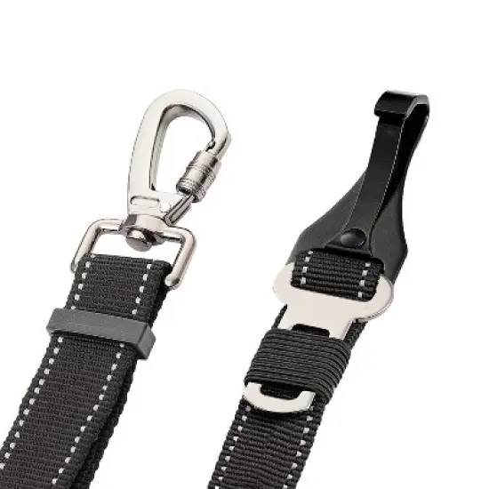PAWBEE Dog Seat Belt for Car - 2 Car Seat Belts for Dogs - 3-in-1 Easy Clip Dog Car Elastic Seatbelt Adjustable Pet Dog Car Seat Belt + Leash image {2}