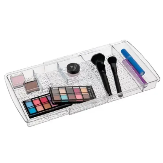 mDesign Expandable Makeup Organizer Tray for Bathroom Drawers image {13}