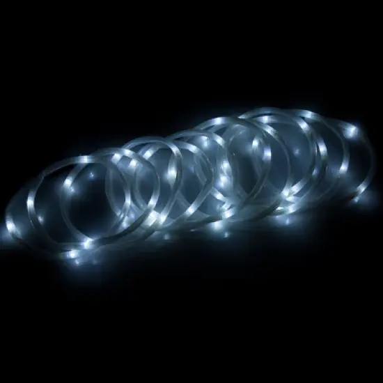 Nature Spring Solar-Powered LED Rope Lights With 100 White Bulbs - 32' image {4}