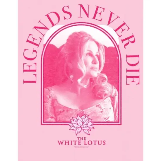 White Lotus Tanya McQuoid Pink Screenshot Legends Never Die Crew Neck Short Sleeve Pink Heather Women's Night Shirt image {1}